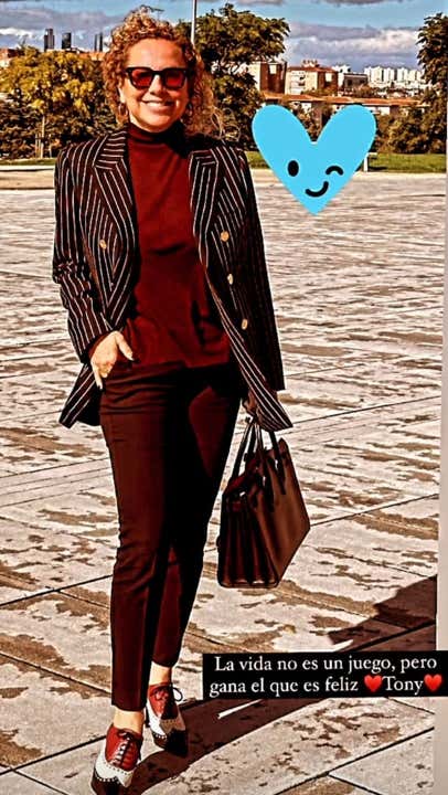 Ésta fue el story que subió Natalia Simeone a su Instagram, el lunes 30 de octubre, horas después de reunirse con Gil Marín en el Metropolitano. @Nataliasimeone