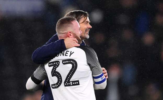 Rooney, tras un partido con el Derby County. GETTY