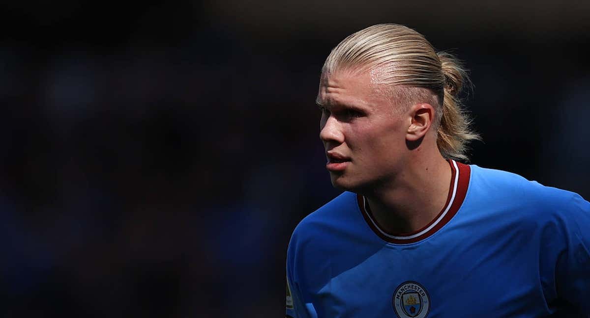 Erling Haaland, futbolista del Manchester City./Getty Images