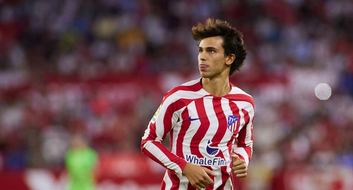 Joao Félix sólo disputó cinco minutos en el Pizjuán.