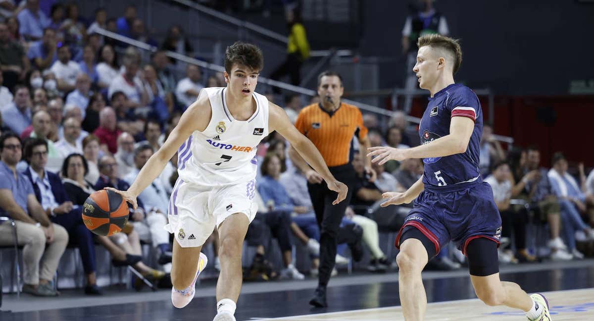 Hugo González en su debut con el Real Madrid. /Acb media