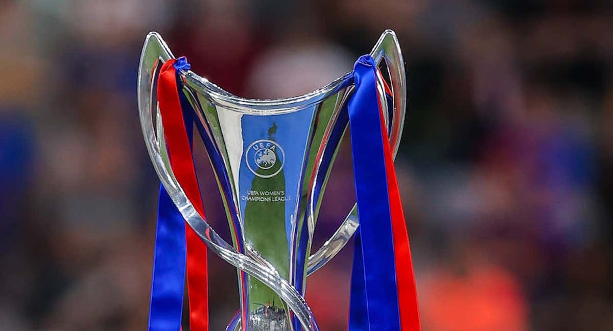 Imagen del trofeo de la UEFA Women's Champions League en la edición 21/22. /GETTYIMAGES