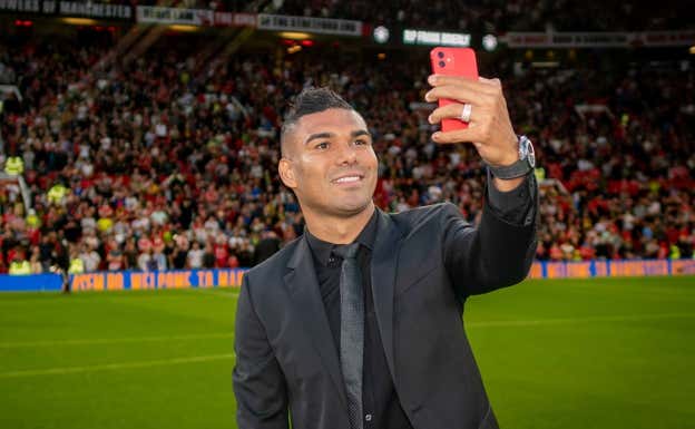 Casemiro, recién llegado a Old Trafford. Getty Images