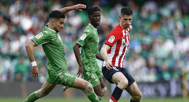 Sancet, en el último partido del Athletic ante el Betis.