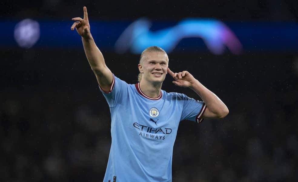 Huracán Haaland casi dobla en goles a un mustio Mbappé