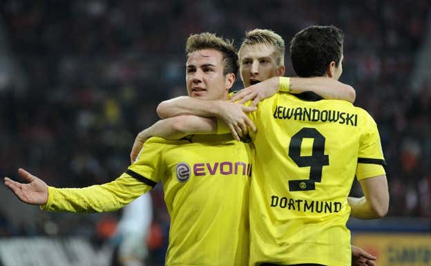 Götze, Reus y Lewandowski marcaron una época dorada en Dortmund.  Getty