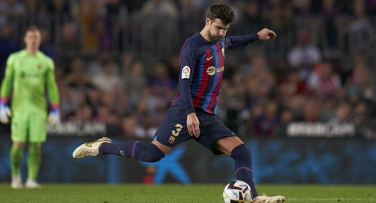 Gerard Piqué durante el encuentro