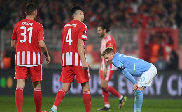 El Malmö, eliminado de competiciones europeas tras contar sus cuatro partidos por derrotas. REUTERS