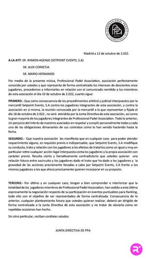 La respuesta de la PPA.