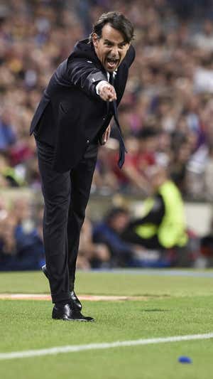 Inzaghi durante un lapso del encuentro |  AFP