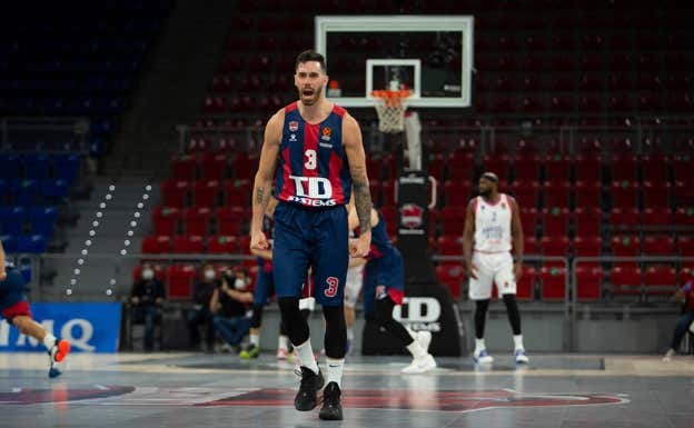 Vildoza, en uno de sus últimos partidos con Baskonia.  GETTY IMAGES