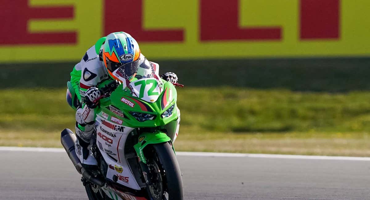 Victor Steeman durante una prueba en Assen en abril de 2022 /Andre Weening/BSR Agency/Getty Images