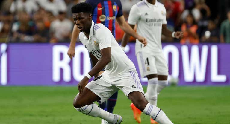 Tchouameni, en el Clásico estival de Las Vegas.