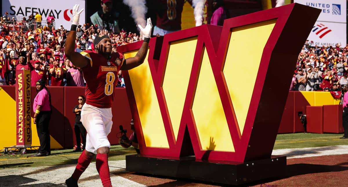 Brian Robinson, en un partido de esta temporada con Washington Commanders. /GETTY