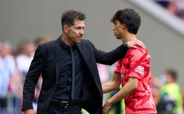 Joao Félix y Diego Pablo Simeone  GETTY IMAGES