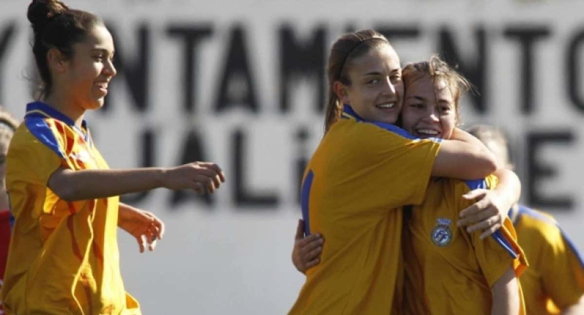 Alexia Putellas y Nerea Pérez, durante su etapa en la selección valenciana. /LEVANTE UD