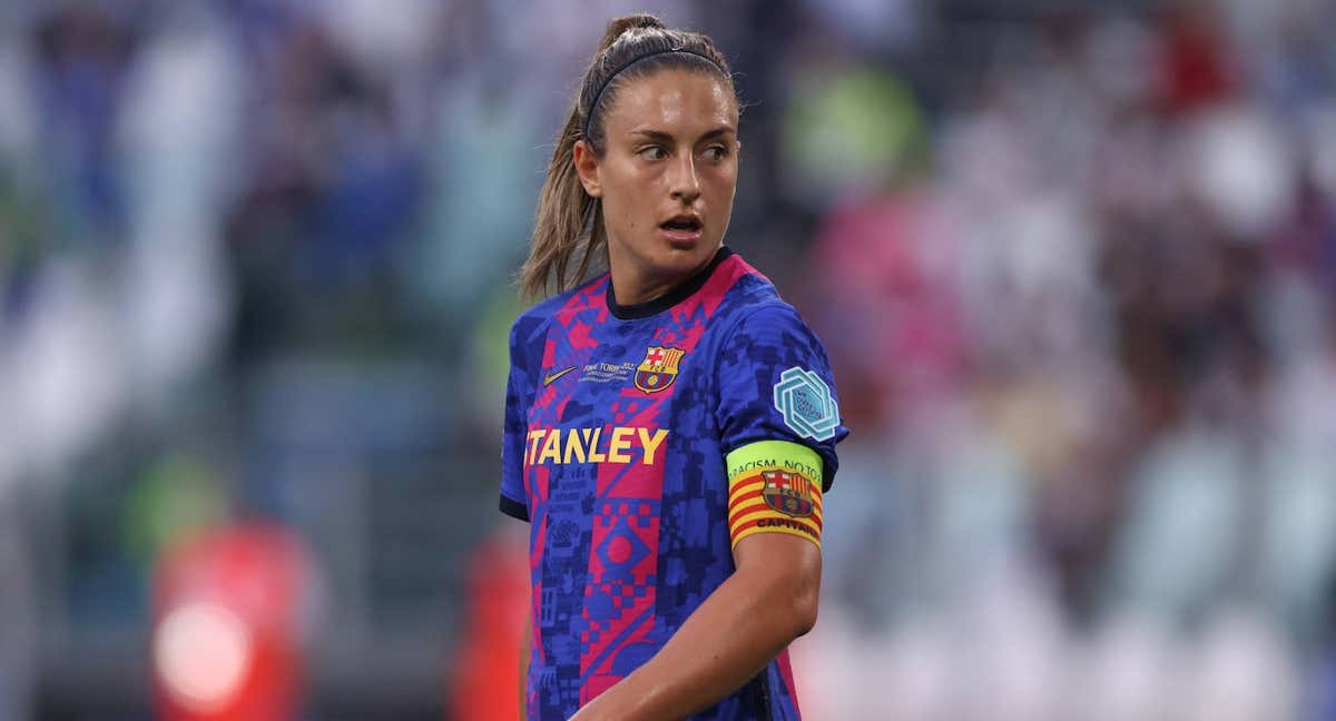 Alexia Putellas, durante la pasada final de la Champions. /Getty
