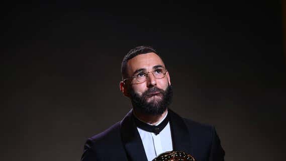 Benzema, en la gala del Balón de Oro./GETTY