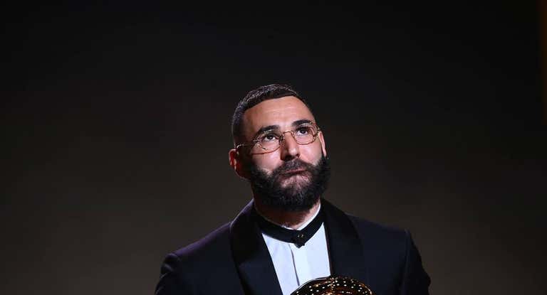 Benzema, en la gala del Balón de Oro.