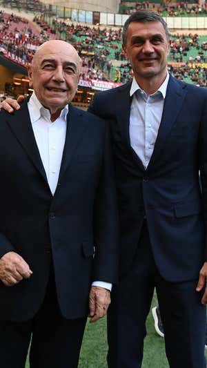 Gallaini y Maldini antes del encuentro |  GETTY IMAGES