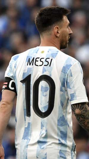 Messi durante un partido con Argentina |  GETTY IMAGES