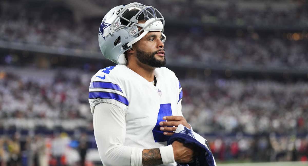 Dak Prescott tras lesionarse en la primera jornada de la presente temporada de la NFL. /GETTY