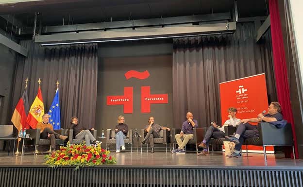 Charla alemano-española en el Instituto Cervantes.