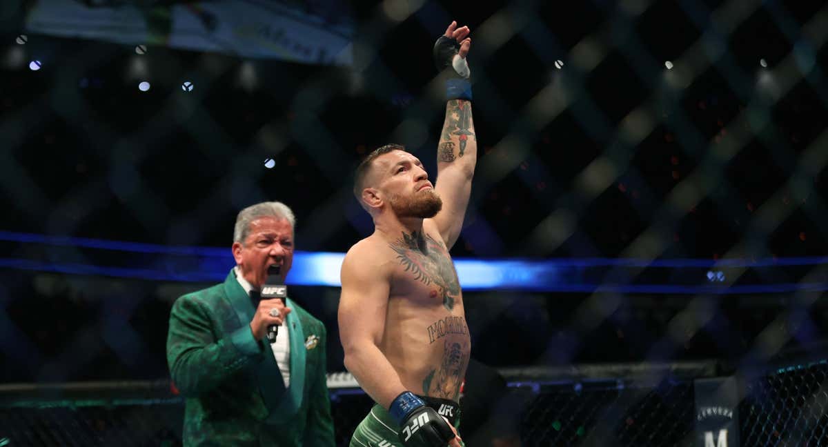 Conor McGregor durante su presentación en su último combate./Getty Images