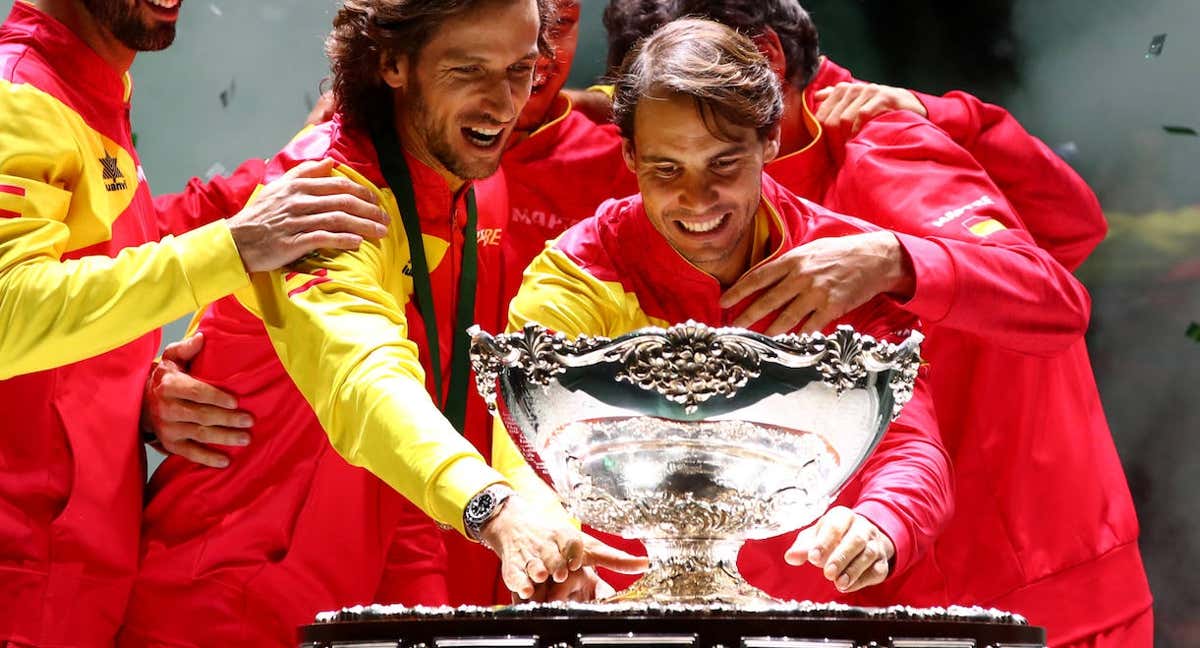Nadal, con la última Ensaladera que conquistó, en 2019. /GETTY IMAGES