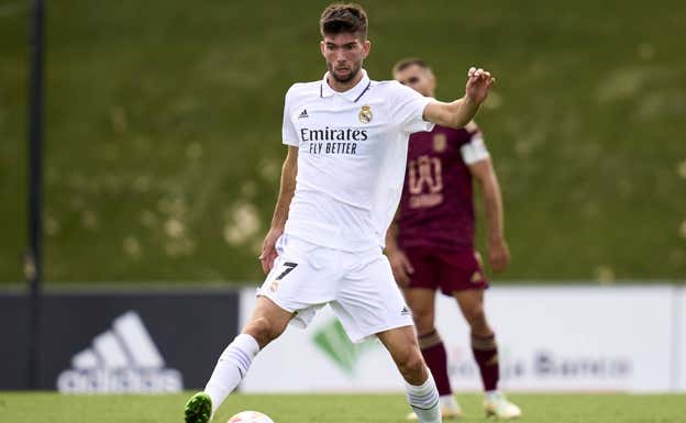 Théo Zidane cumple su segunda temporada completa en el Castilla.  GETTY