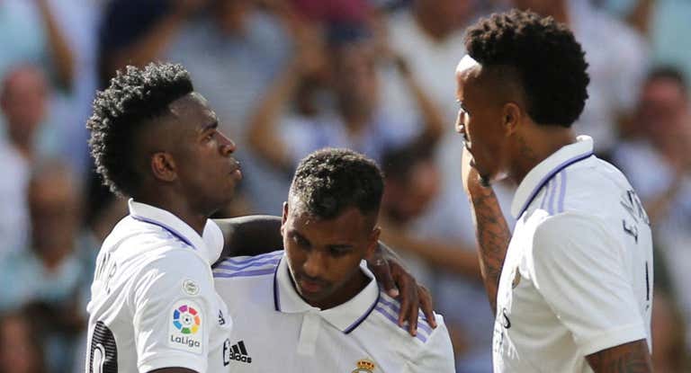 Vinicius, Rodrygo y Militao.