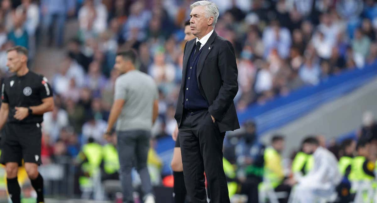 Ancelotti, en el partido ante el Girona./