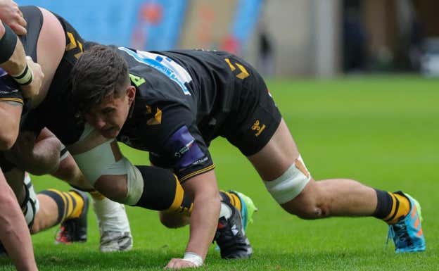 Mario Pichardie en una mele con Wasps.  Foto London Wasps