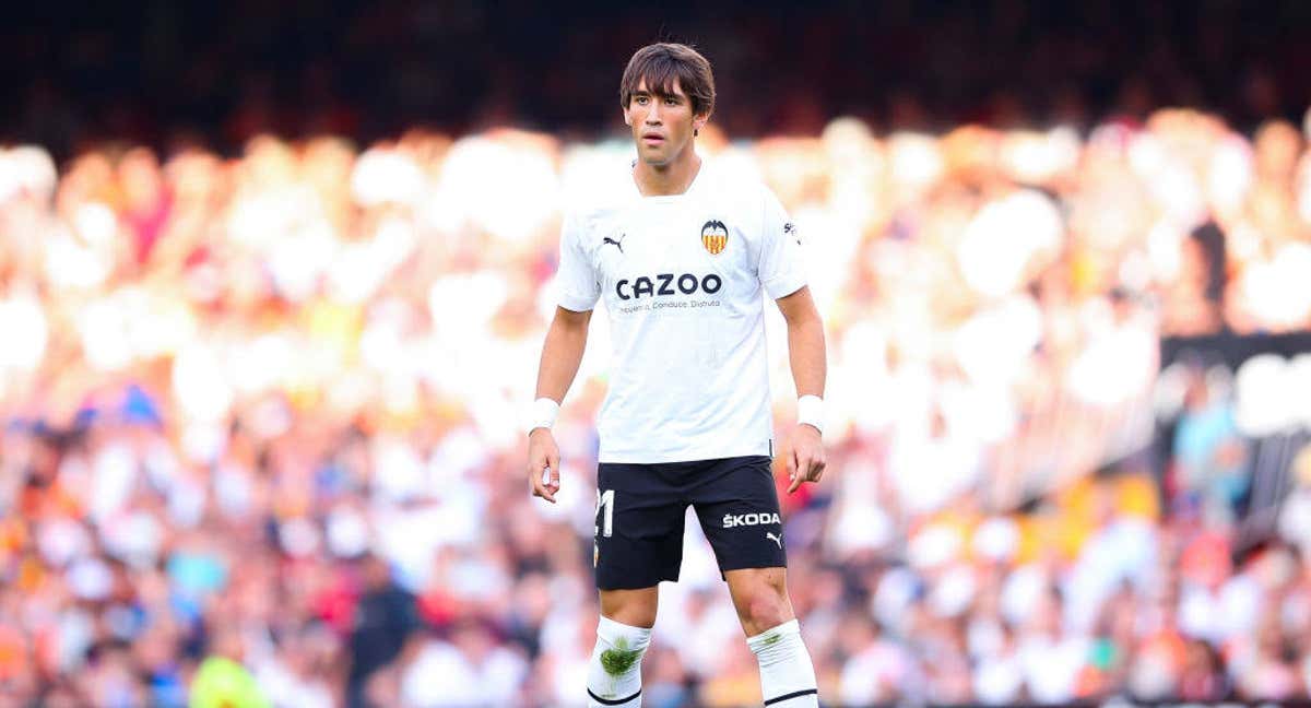 Jesús Vázquez con el Valencia. /Getty.