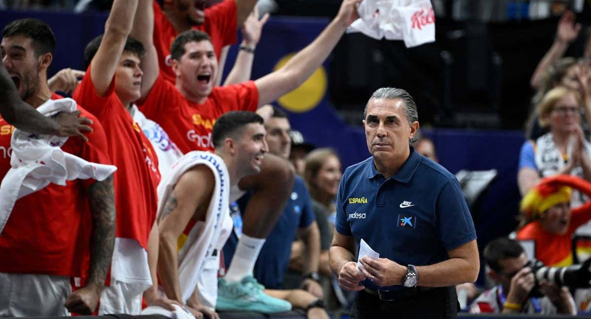 Sergio Scariolo, durante la pasada final del Eurobasket. /GETTY