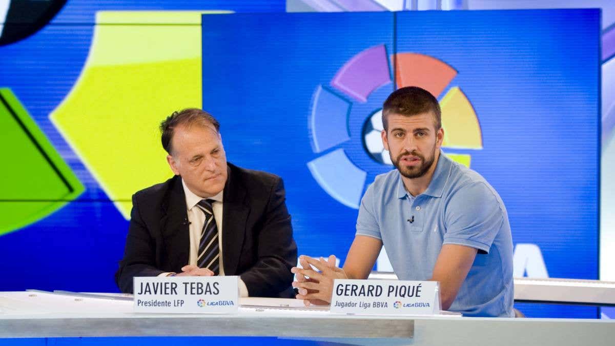 Tebas: “No tengo la menor duda de que Piqué será presidente del Barça”