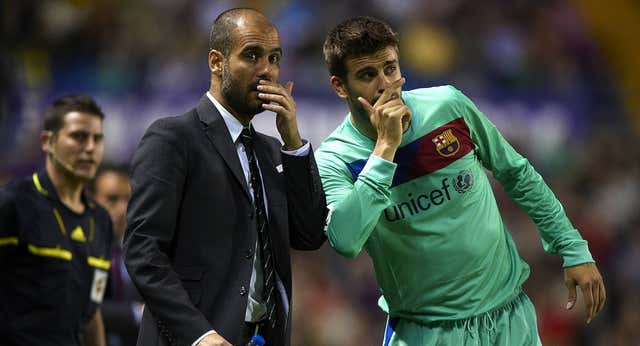 Guardiola, sobre Piqué: «En los partidos grandes siempre era el mejor»