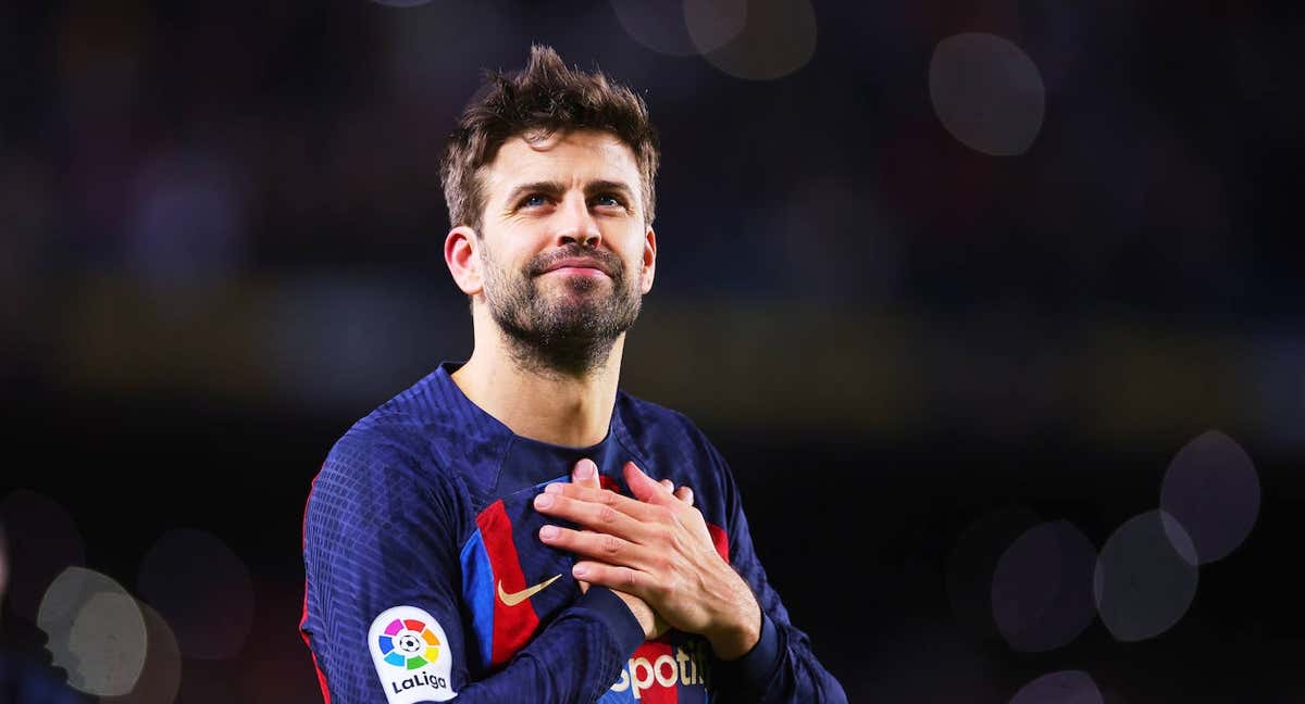 Piqué, emocionado al final del partido. /GETTY