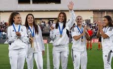 Espectadores de lujo en el Clásico femenino: Florentino, Raúl...