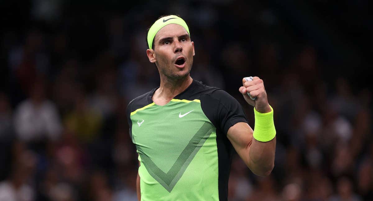 Nadal, durante el Masters 1000 de París. /Julian Finney/Getty Images