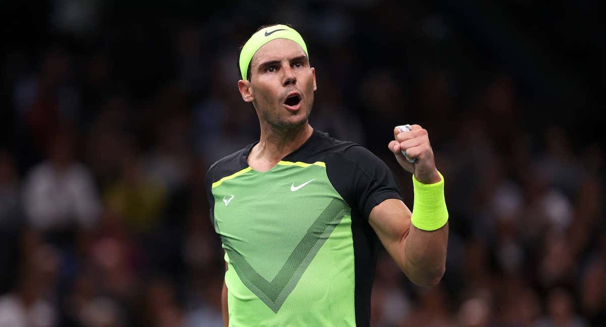 Nadal, durante el Masters 1000 de París.