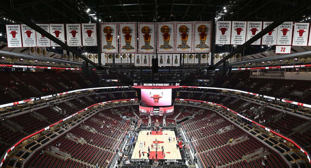 El United Center, de los Chicago Bulls, completamente vacío. /GETTY