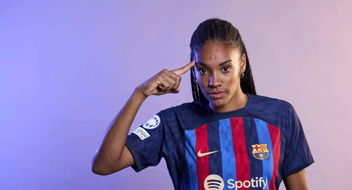 Salma Paralluelo, jugadora del Barcelona. /GETTY
