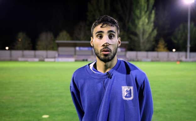 Iñigo Miranda se rompió la nariz días antes de jugar contra el Atlético. RELEVO
