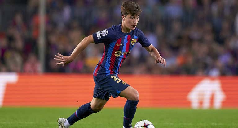 Pablo Torre, ante el Bayern en el Camp Nou.