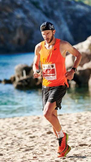 Andreu Simón, durante la Ibiza Trail Maratón.  IBIZA TRAIL