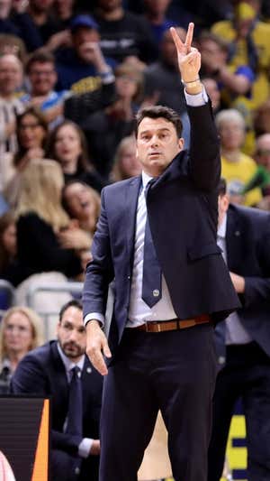 Israel González, técnico del Alba Berlín. GETTY IMAGES