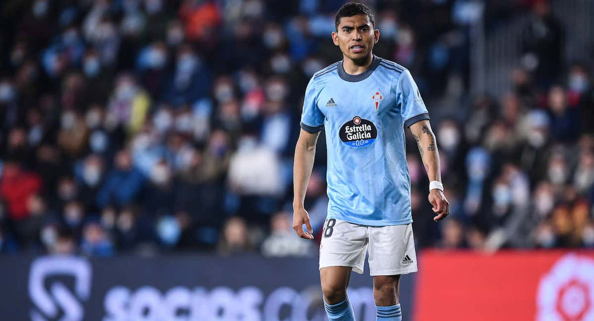 Orbelín Pineda, la temporada pasada con el Celta. /GETTY