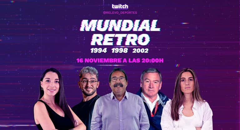 El canal de Twitch de Relevo emitió este miércoles el segundo programa del 'Munidal Retro'.