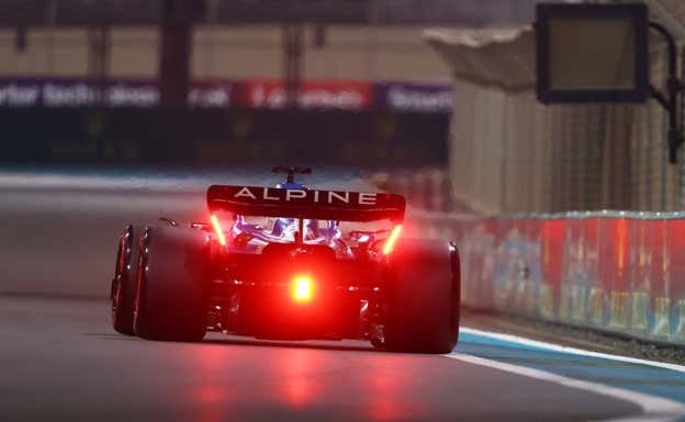 Fernando Alonso, en su último fin de semana de F1 con Alpine.  Getty Images